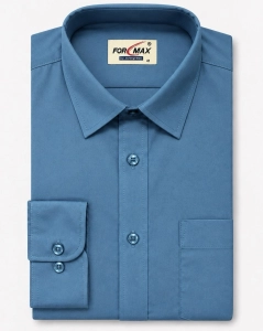 Koszula Męska Elegancka Gładka Granatowa Regular Formax L320