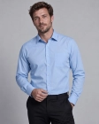 Koszula Męska Elegancka Gładka Niebieska Regular Formax