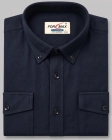 Koszula Męska Flanelowa Casual Granatowa Regular Formax
