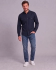 Koszula Męska Flanelowa Casual Granatowa Regular Formax