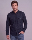Koszula Męska Flanelowa Casual Granatowa Regular Formax