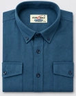 Koszula Męska Flanelowa Casual Granatowa Regular Formax