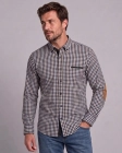 Koszula Męska Casual Brązowa w Kratę Regular Formax