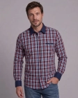 Koszula Męska Casual Czerwona w Kratę Regular Formax