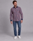 Koszula Męska Casual Czerwona w Kratę Regular Formax