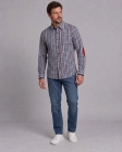 Koszula Męska Casual Granatowa w Kratę Regular Formax