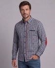 Koszula Męska Casual Granatowa w Kratę Regular Formax