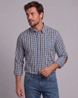 Koszula Męska Casual Niebieska w Kratę Regular Formax