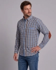 Koszula Męska Casual Niebieska w Kratę Regular Formax