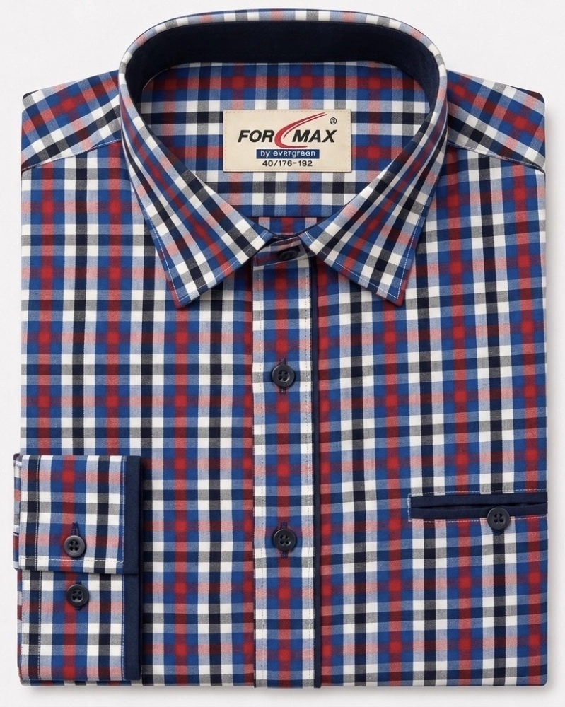 Koszula Męska Casual w Kratę Regular Formax