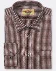 Koszula Męska Casual Bordowa w Kratę Regular Formax
