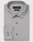 Koszula Męska Elegancka Gładka Szara Slim Fit Viadi Polo