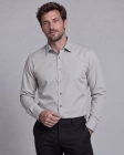 Koszula Męska Elegancka Gładka Szara Slim Fit Viadi Polo