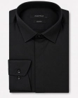 Koszula Męska Elegancka Gładka Czarna Slim Fit Viadi Polo