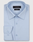 Koszula Męska Elegancka Gładka Niebieska Slim Fit Viadi Polo