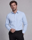 Koszula Męska Elegancka Gładka Niebieska Slim Fit Viadi Polo