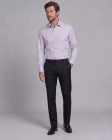 Koszula Męska Elegancka Gładka Fioletowa Lilowa Slim Fit Viadi Polo