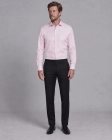 Koszula Męska Elegancka Gładka Różowa Pudrowy Róż Slim Fit Viadi Polo