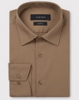 Koszula Męska Elegancka Gładka Karmelowa Slim Fit Viadi Polo