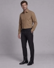 Koszula Męska Elegancka Gładka Karmelowa Slim Fit Viadi Polo
