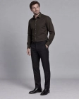 Koszula Męska Elegancka Gładka Brązowa Slim Fit Viadi Polo