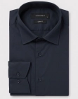 Koszula Męska Elegancka Gładka Grafitowa Slim Fit Viadi Polo