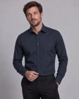 Koszula Męska Elegancka Gładka Grafitowa Slim Fit Viadi Polo