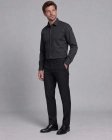 Koszula Męska Elegancka Czarna we Wzorki Slim Fit Viadi Polo