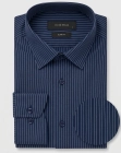 Koszula Męska Elegancka Granatowa w Paski Slim Fit Viadi Polo