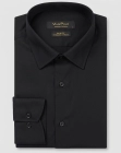 Koszula Męska Elegancka Gładka Czarna Slim Fit Viadi Polo