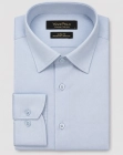 Koszula Męska Elegancka Gładka Błękitna Slim Fit Viadi Polo