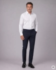Koszula Męska Elegancka Gładka Biała Regular Viadi Polo