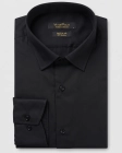 Koszula Męska Elegancka Gładka Czarna Regular Viadi Polo