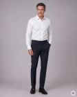 Koszula Męska Elegancka Gładka Biała Regular Viadi Polo