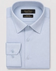 Koszula Męska Elegancka Gładka Błękitna Regular Viadi Polo