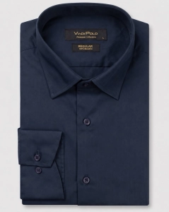 Koszula Męska Elegancka Granatowa Regular Viadi Polo L453