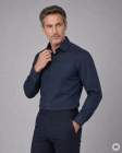 Koszula Męska Elegancka Granatowa Regular Viadi Polo