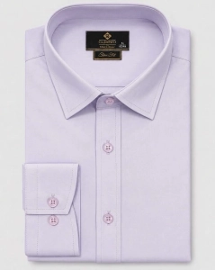 Koszula Męska Elegancka Gładka Fioletowa Lilowa Slim Fit Classo L457