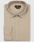 Koszula Męska Elegancka Gładka Beżowa Slim Fit Classo